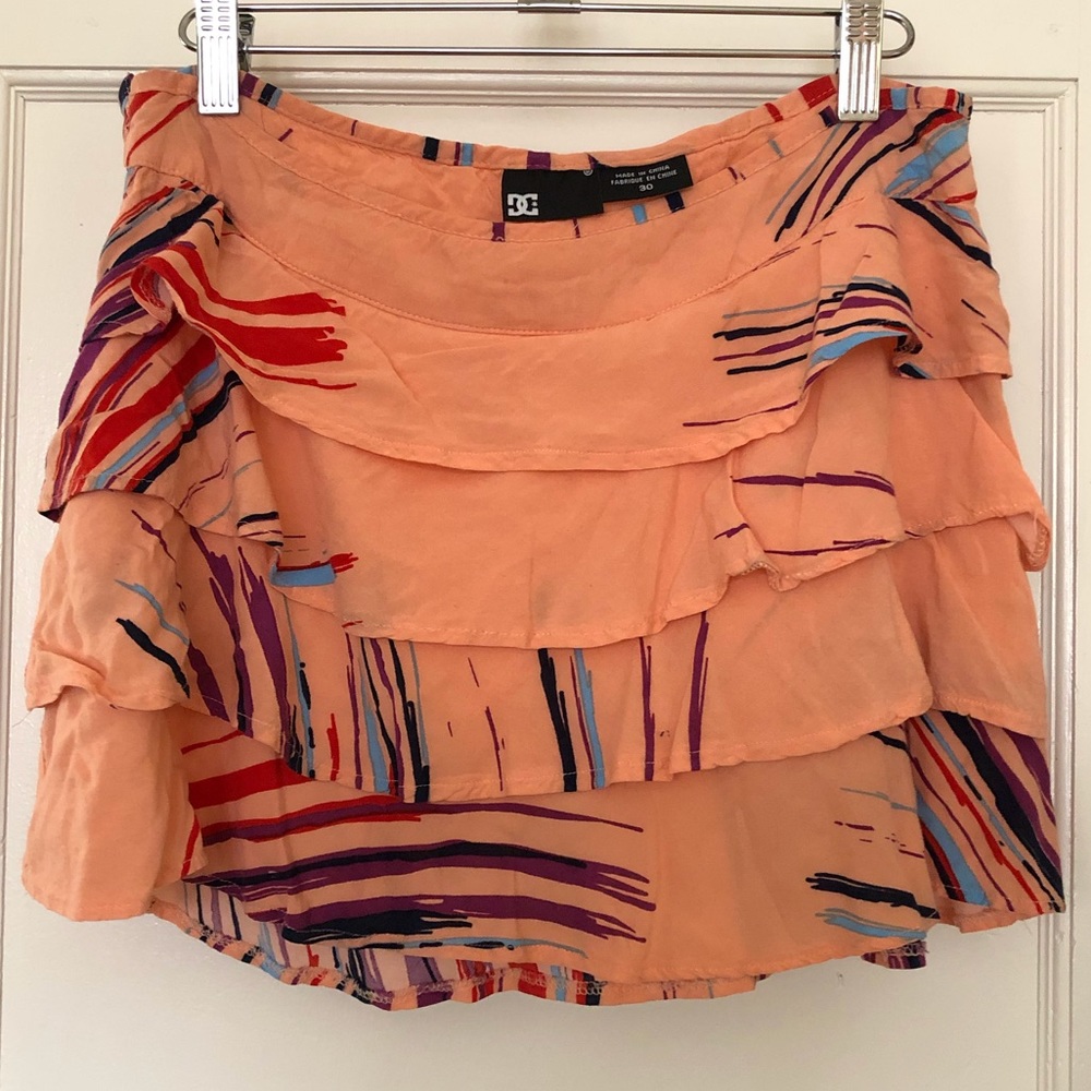 DC tiered mini skirt